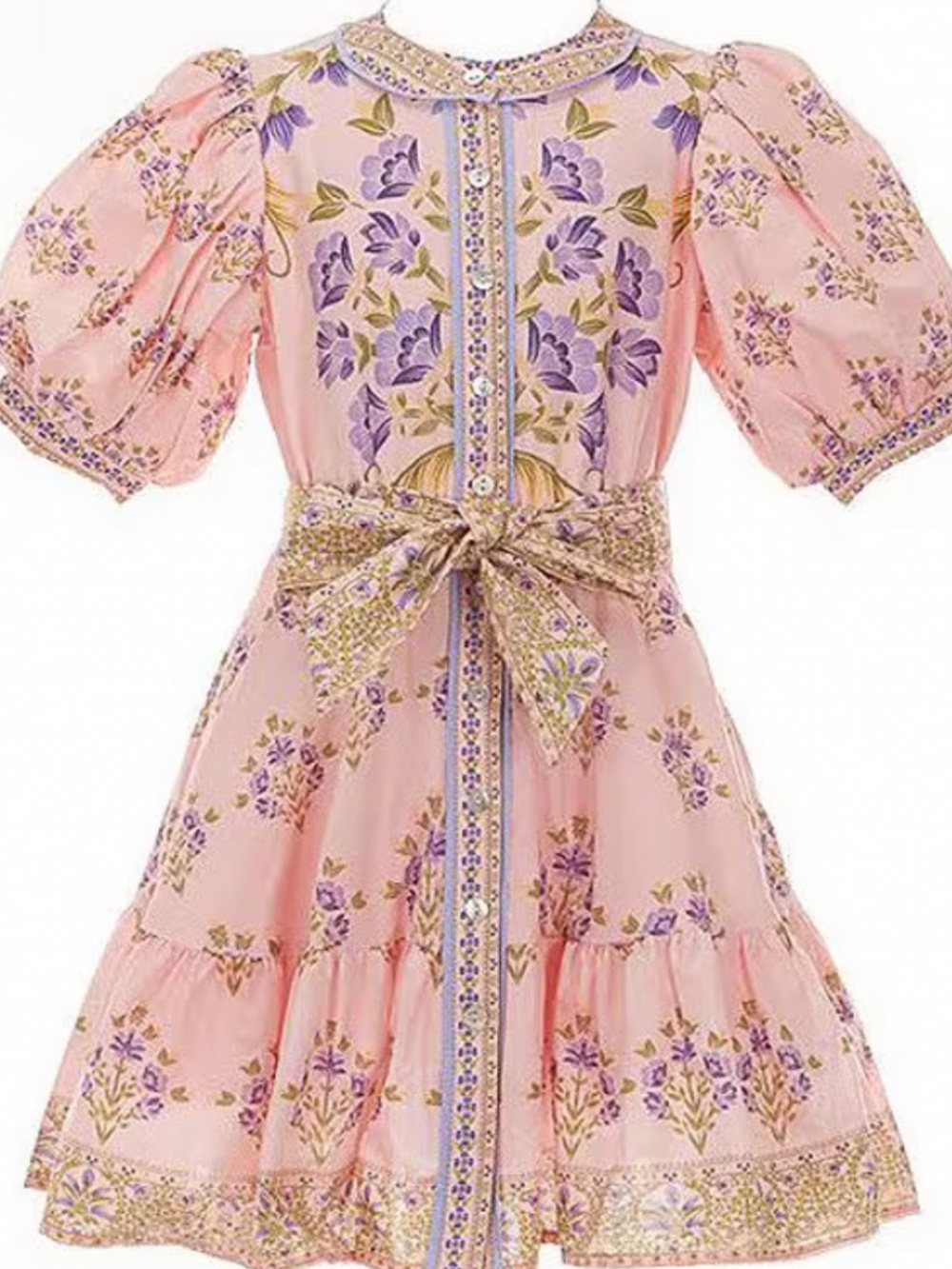 A Loves A "Bubble Sleeve dress in Pink" NWT
